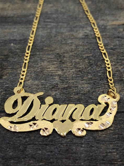 Name Plate Gold Chain at Michael Schiller blog