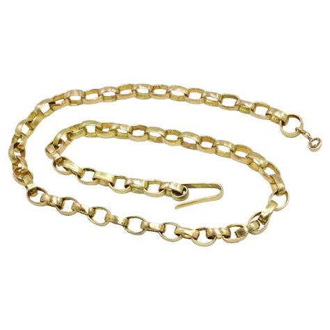 18 Karat Gold Classic Cuban Link Necklace For Sale at 1stDibs | 18k ...