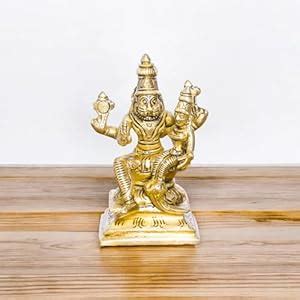 Buy ShantiCreation 100% Pure Brass Narasimha Lakshmi Murti/Narasimha ...