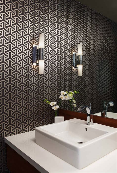 Download Modern Elegance - A Contemporary Powder Room Wallpaper ...