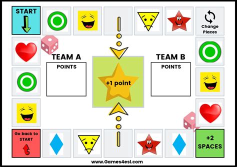 Free printable board games teaching english, Download Free printable ...