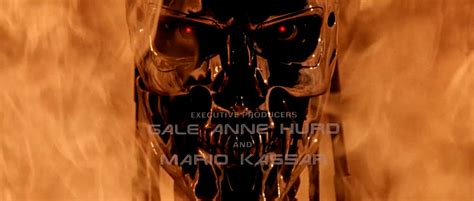The opening credits to Terminator 2: Judgement Day, which premiered on July 3rd, 1991 : r ...