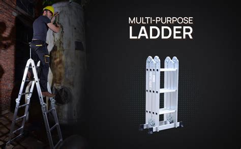 Corvids 12 Feet (12 Step) Portable & Compact Folding Aluminium ...