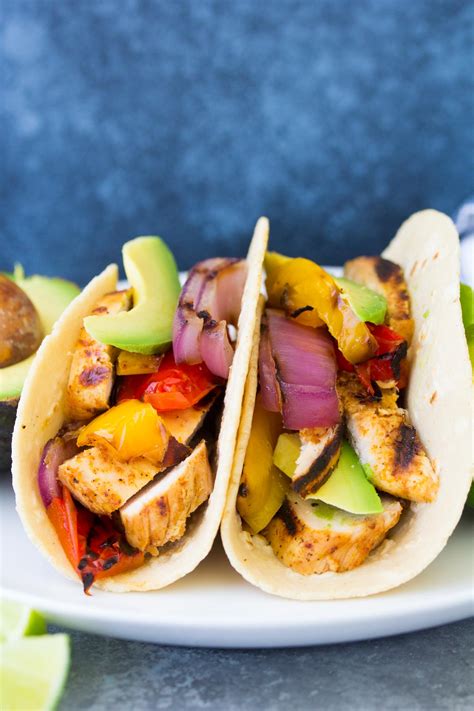Grilled Chicken Fajitas - With Easy Fajita Marinade