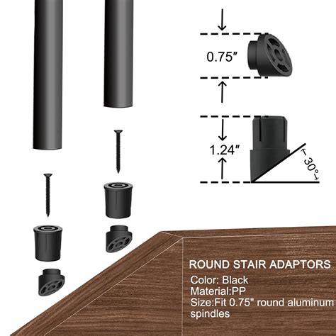 HYPERGIANT 105 Pack 26 Aluminum Deck Balusters,3/4 India | Ubuy