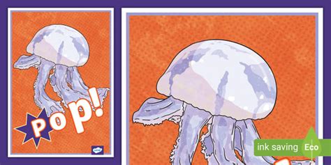 Jellyfish Pop Art Display Poster (teacher made) - Twinkl