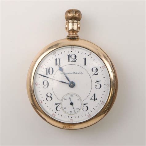 Hampden 10kt GF Open Face Pocket Watch | Property Room