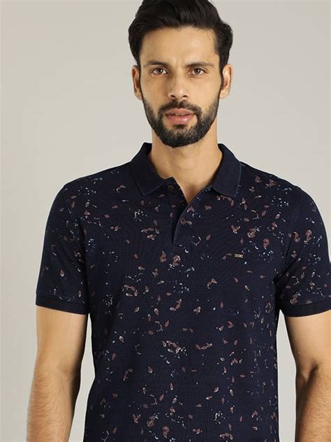 Buy Men Printed Polo T-Shirt Online | Indian Terrain
