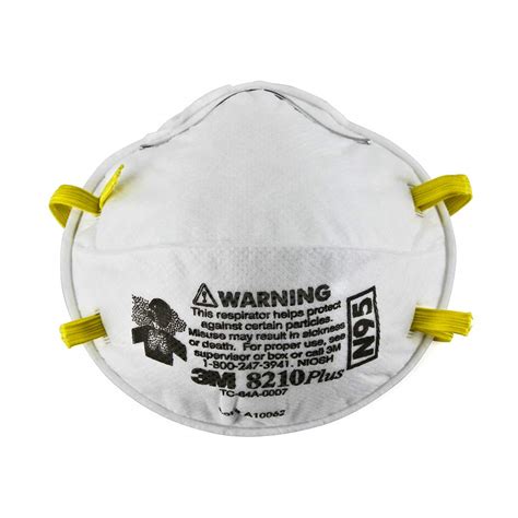 3M 7048/8210 N95 NIOSH 20 Safety Respirator Particle Masks (White ...