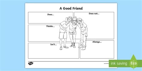 Year 3 Good Friend Worksheet / Worksheet (teacher made)