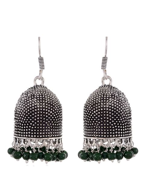 Buy Oxidised Jhumka Earrings for Women Online at Silvermerc | GME_2552 ...