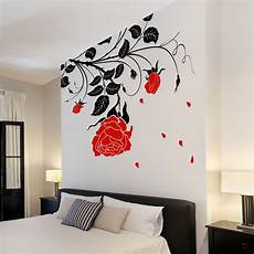 Wall Decorations Stickers by Large Flower Roses Vines Vinyl Wall Stickers Wall Wall Decorations Stickers