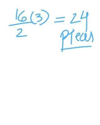 A 16 metre rod is cut into 2/3m pieces. how many pieces do we get ...