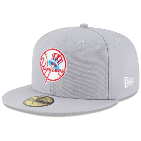 Buy Mens New Era Gray New York Yankees Cooperstown Collection Logo ...
