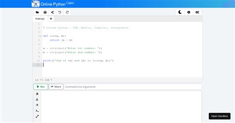 Python Java HTML Online IDE 的图像结果