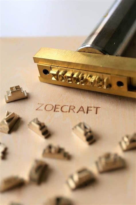 Zoecraftsupply 26 Interchangeable Alphabet Letter Brass Stamp Set B ...