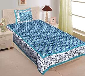 UNIBLISS 100% Cotton Rajasthani Jaipuri Traditional Printed Single Bed ...
