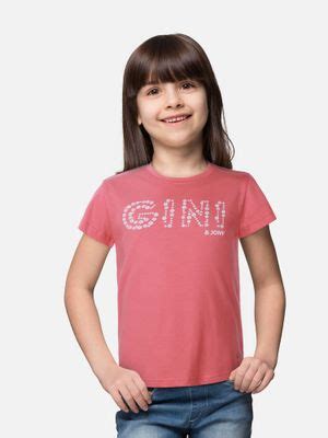 Buy Gini & Jony Girls Pink Cotton Printed Knit Top Online