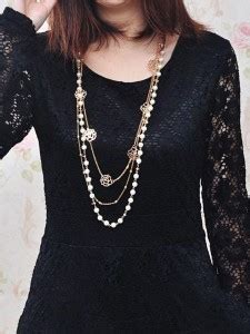 Long Gold Necklace Online at Best Prices in India | Flipkart.com