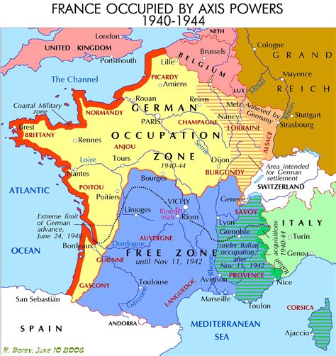 Borders Of Vichy France