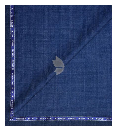 Raymond Super 70's Australian Merino Wool with Checkered Pattern Blue ...