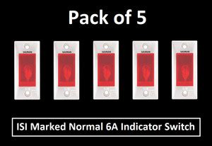Sauran ISI Marked 6 A One Way Electrical Switch Price in India - Buy ...
