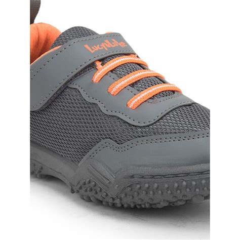 Buy Lucy & Luke Grey Sports Non Lacing Shoes For Kids QUICK-1 By Liberty