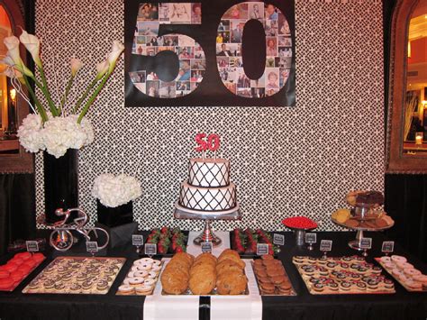 50th Birthday Dessert Table | 50th birthday party themes, 50th birthday ...