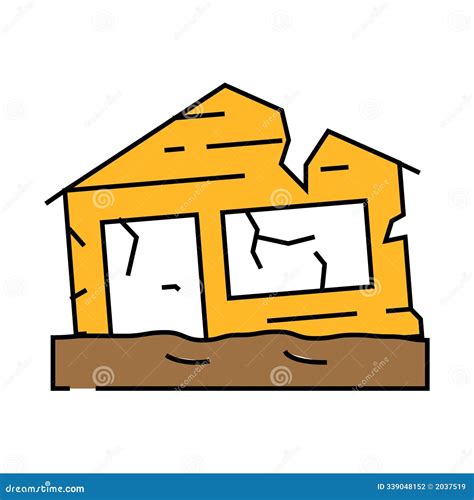 Broken House Building Minimal Infographic Banner Vector | CartoonDealer ...