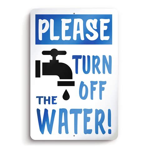 Turning Off Water
