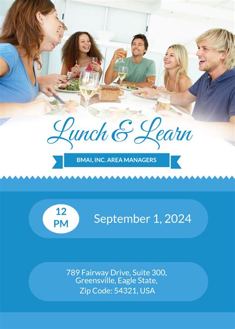 Free Lunch Invitation Template to Edit Online