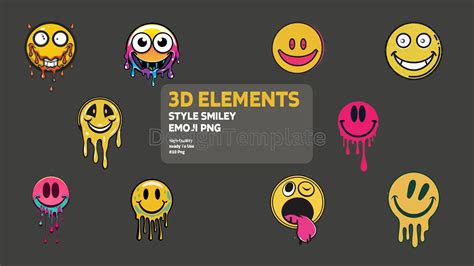 Express Yourself 3D Emoji Style Elements Graphics Pack | Images