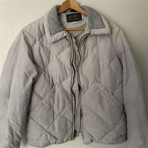 eddie bauer puffer jacket vintage and perfect for... - Depop