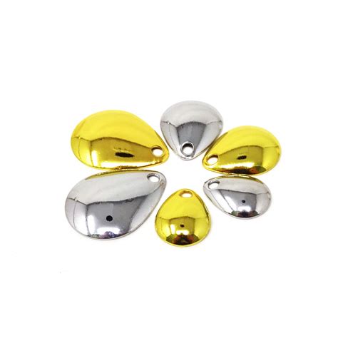 Buy HONBAY 60PCS Metal Deep Cup Spinner Blades Fishing Lures for Hard ...