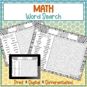 Image result for Math Search Puzzle Answer Key