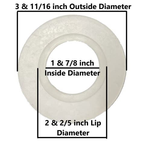 Flush Valve Silicone Seal (94mm OD, 47 Mm ID, 61mm Lip) (3-11/16-inch ...