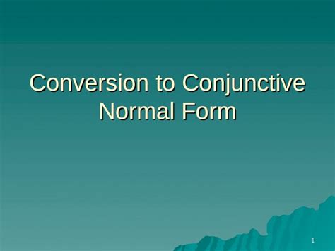 Image result for Conjunctive Normal Form
