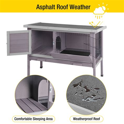 Morgete Wooden Rabbit Hutch Indoor Bunny Cage | Ubuy India