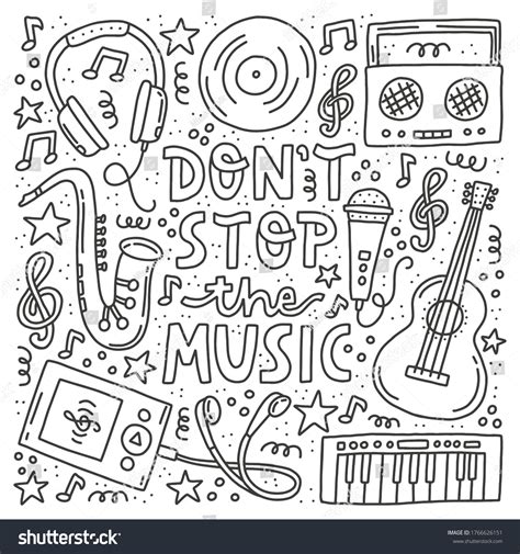 Music Coloring Page
