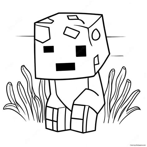 Minecraft Creeper Coloring Page (15300-12042)