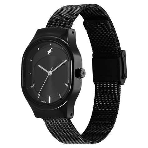 Buy Online Fastrack Snob X Black Dial Stainless Steel Strap Watch for ...