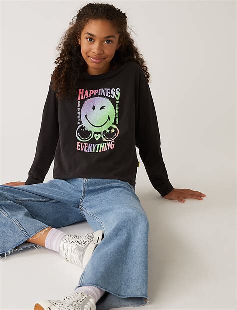 Buy Pure Cotton Smiley™ Top at Marks & Spencer