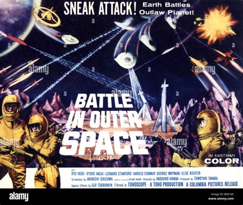 BATTLE IN OUTER SPACE Poster for 1977 Toho film Stock Photo - Alamy