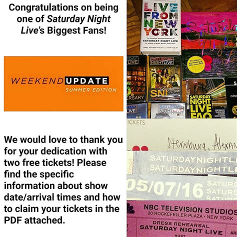 What It’s Like To Win The SNL Ticket Lottery | by Ali Sternburg | Medium