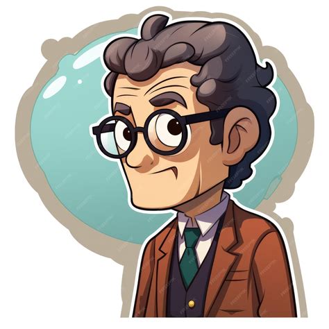 Walter bishop fringe personaje de dibujos animados ia generativa | Foto ...