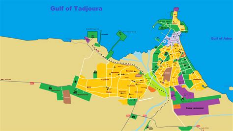 Carte de Djibouti