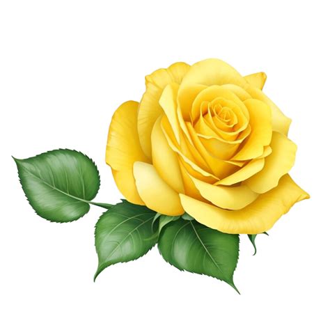 Yellow Rose Clip Art
