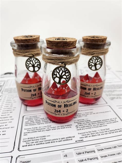 D&D Potion of Healing - Health Potion Dnd Dice Roller - Etsy