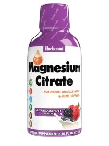 Magnesium Citrate, Mixed Berry Flavor - 16 fl. oz (472 ml) - Bluebonnet ...