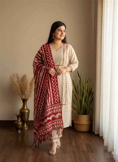 Chandrika cotton suit set – Vijay Laxmi